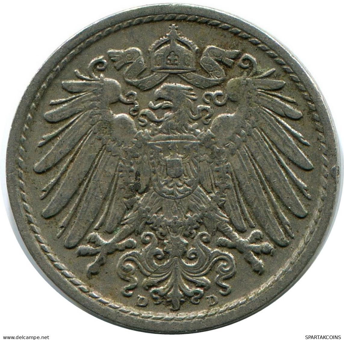 5 PFENNIG 1906 D DEUTSCHLAND Münze GERMANY #DB154.D.A - 5 Pfennig