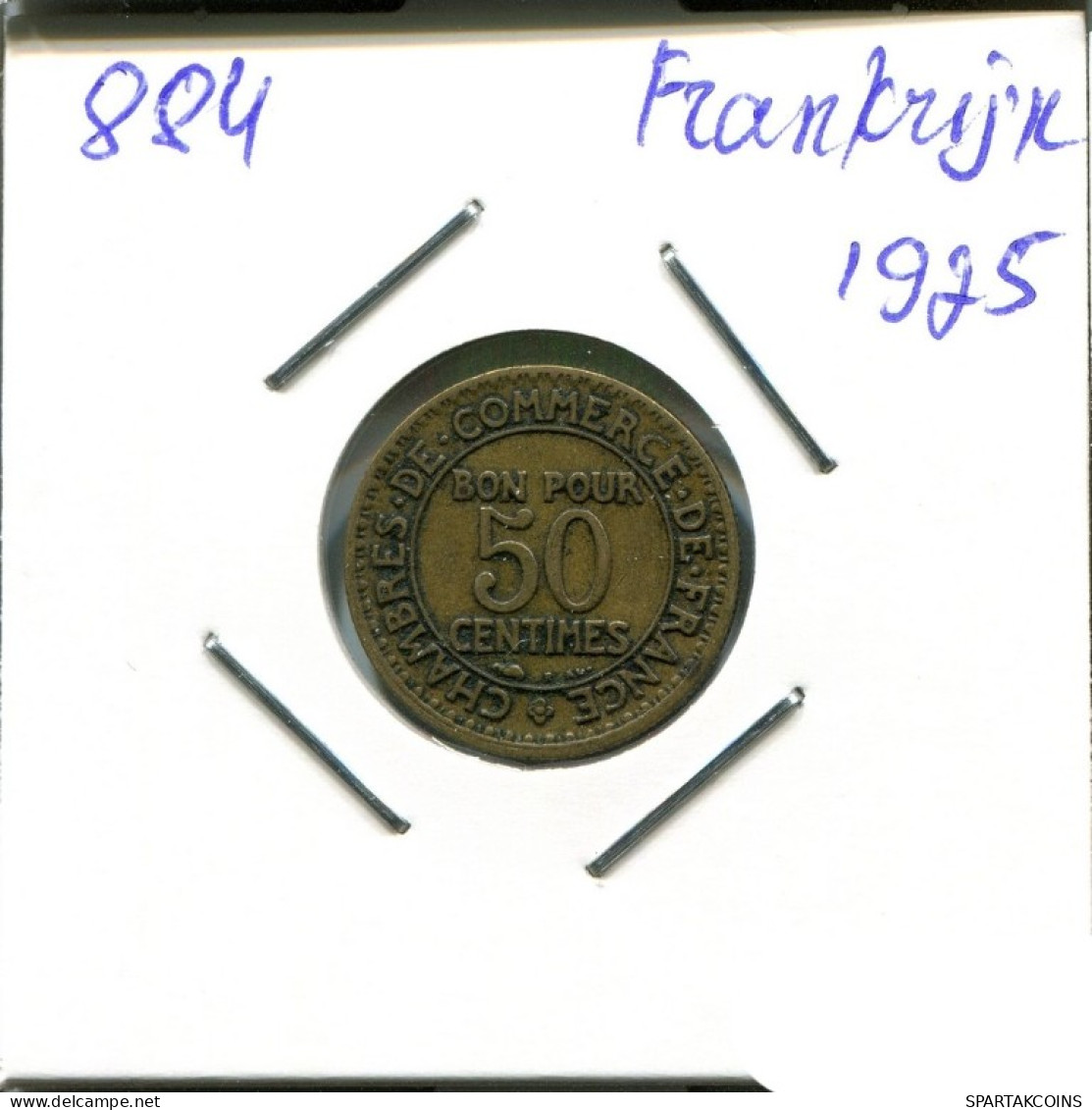 50 CENTIMES 1925 FRANCE Pièce Française #AN206.F.A - 50 Centimes