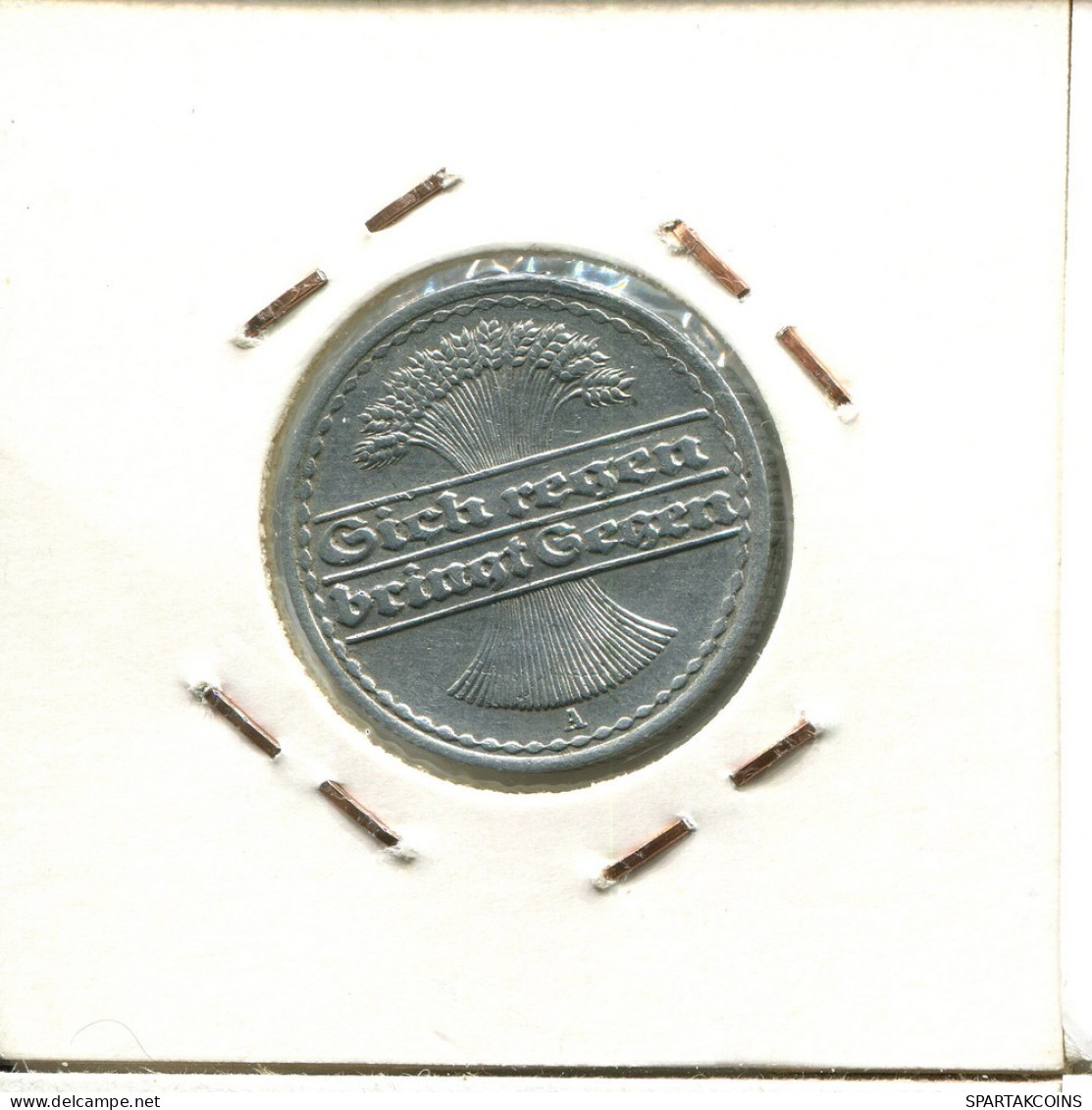 50 PFENNIG 1919 A DEUTSCHLAND Münze GERMANY #DB968.D.A - 50 Renten- & 50 Reichspfennig