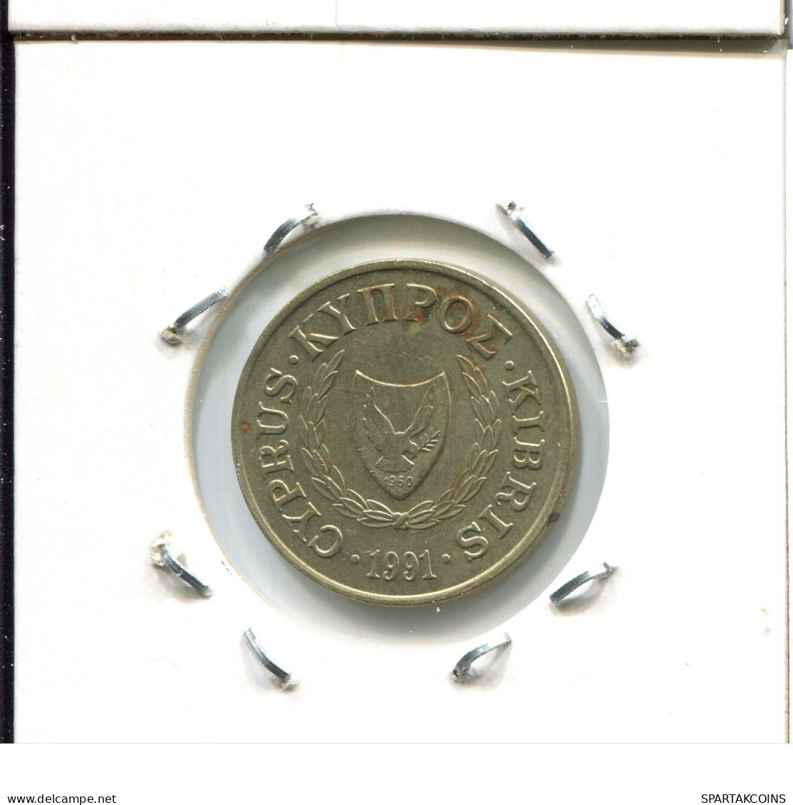 5 CENTS 1991 ZYPERN CYPRUS Münze #AW314.D.A - Cipro