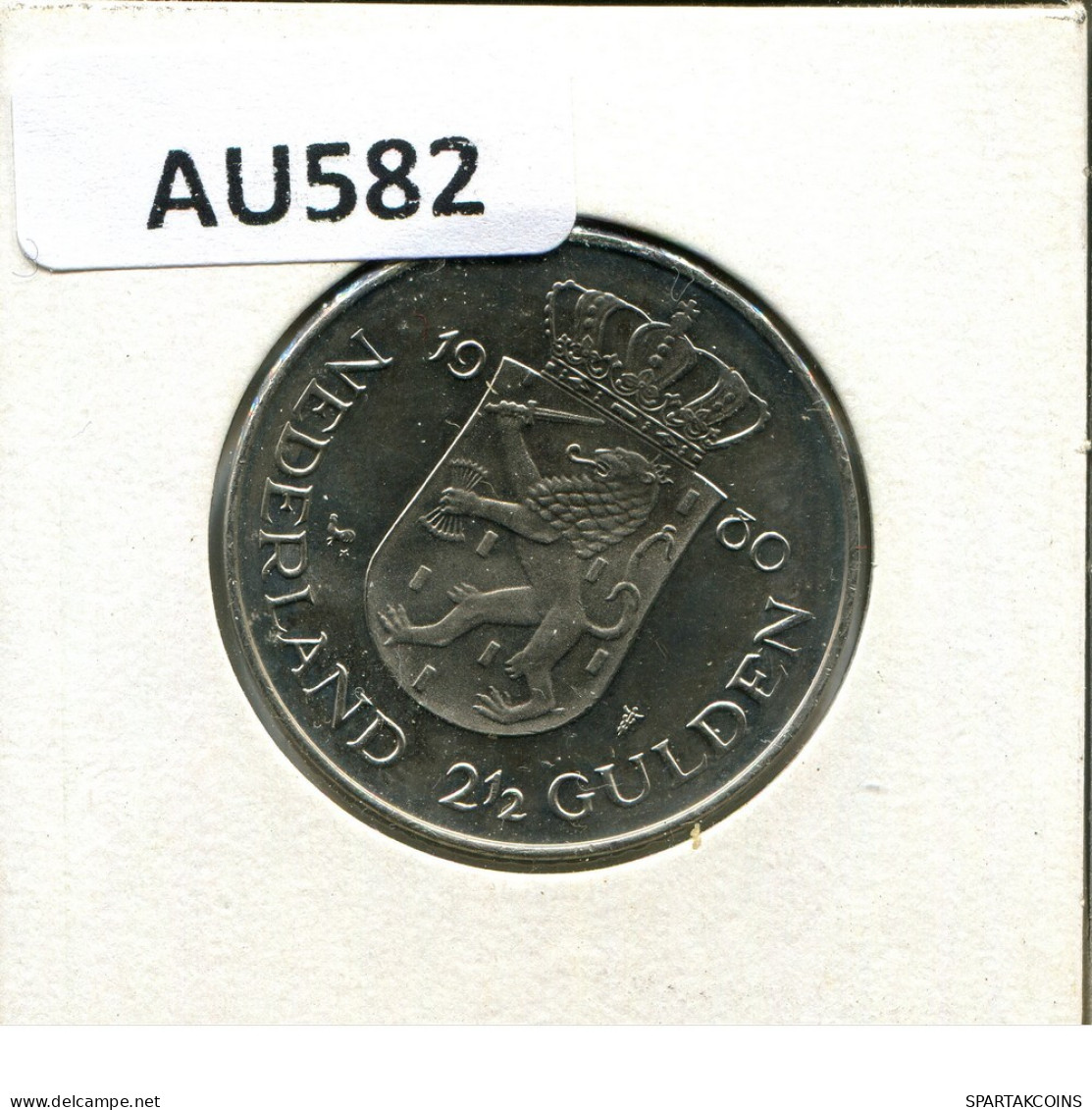 2 1/2 GULDEN 1980 NEERLANDÉS NETHERLANDS Moneda #AU582.E.A - 1948-1980: Juliana