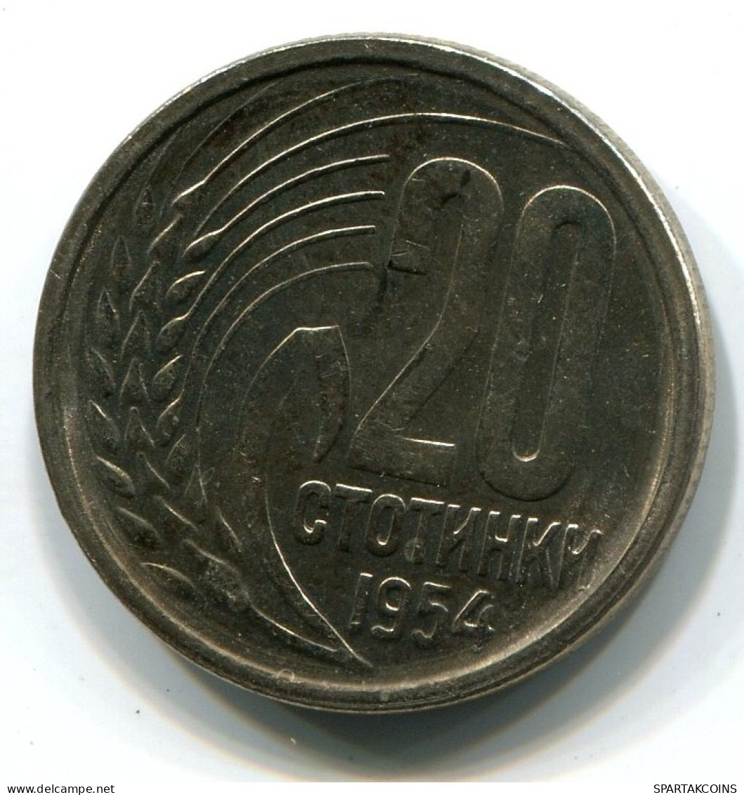 20 STOTINKI 1951 BULGARIA Moneda UNC #W10982.E.A - Bulgarije