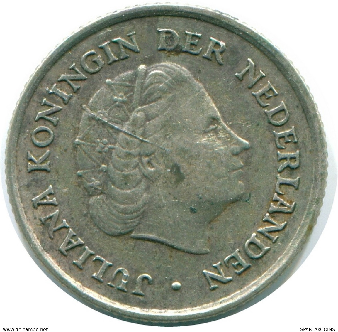 1/10 GULDEN 1960 ANTILLAS NEERLANDESAS PLATA Colonial Moneda #NL12285.3.E.A - Niederländische Antillen