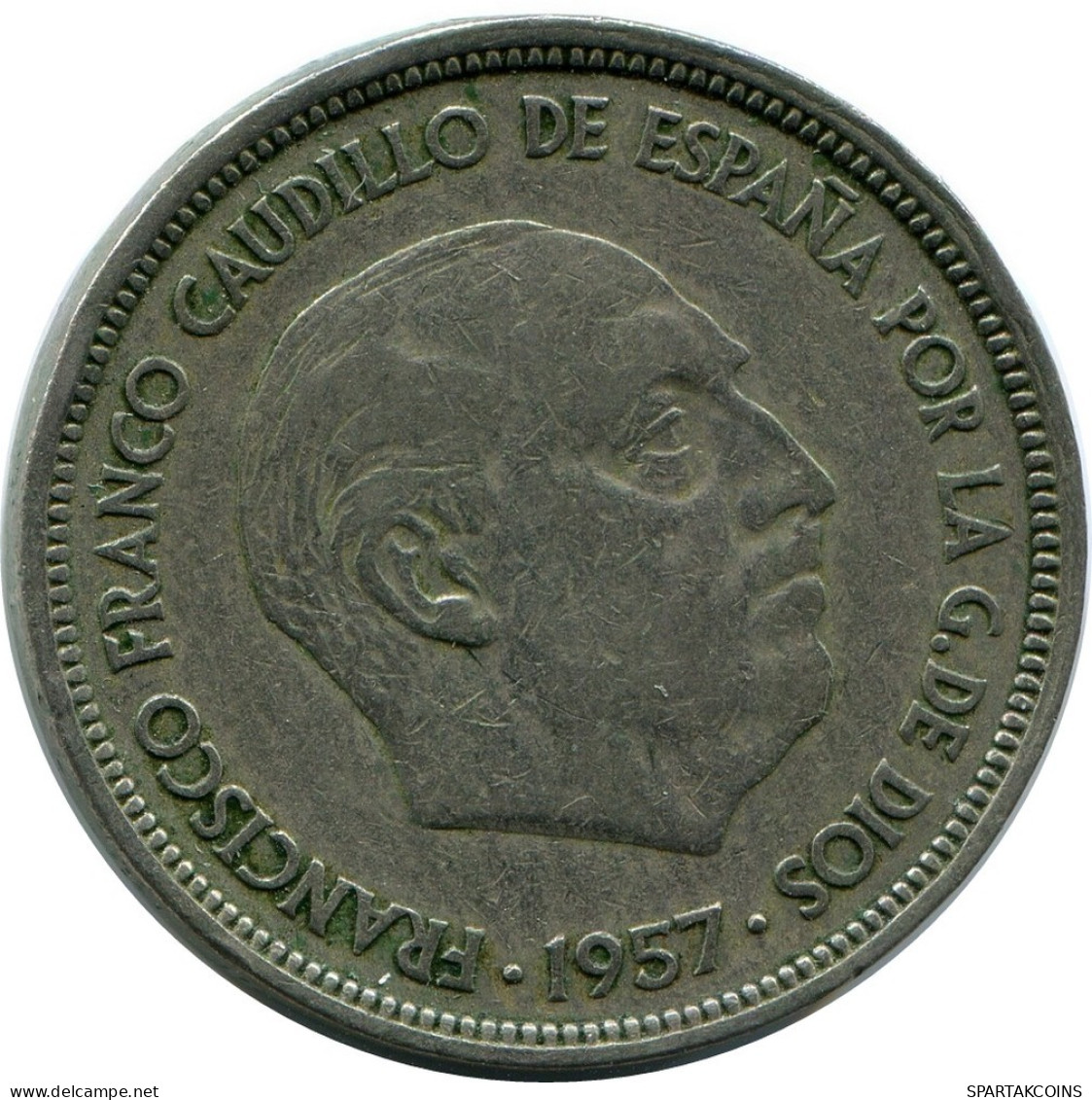 50 PESETAS 1957 ESPAGNE SPAIN Pièce #AR187.F.A - 50 Pesetas