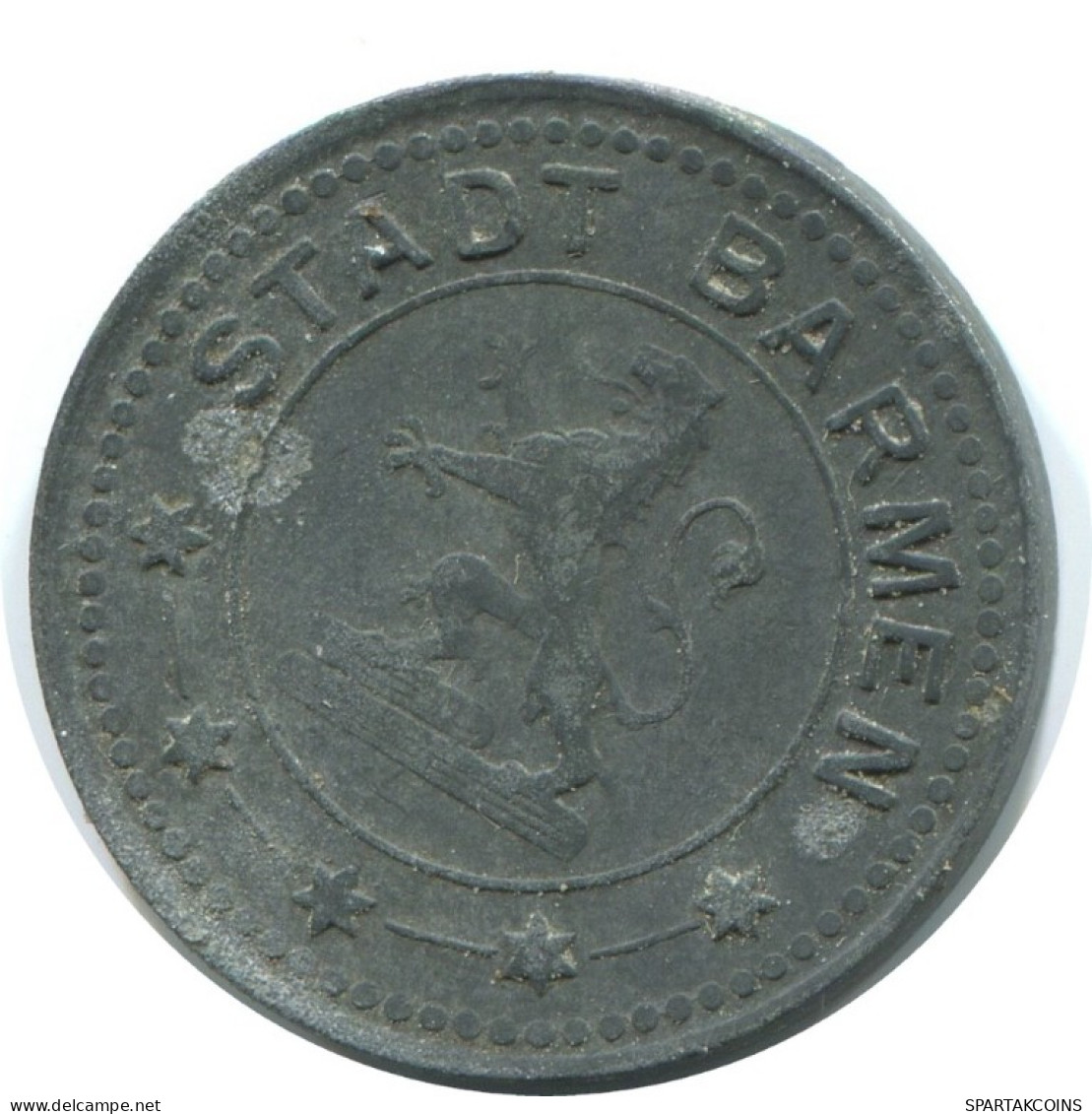 10 PFENNIG 1917 STADT BARMEN ALEMANIA Moneda GERMANY #AD600.9.E.A - 10 Pfennig