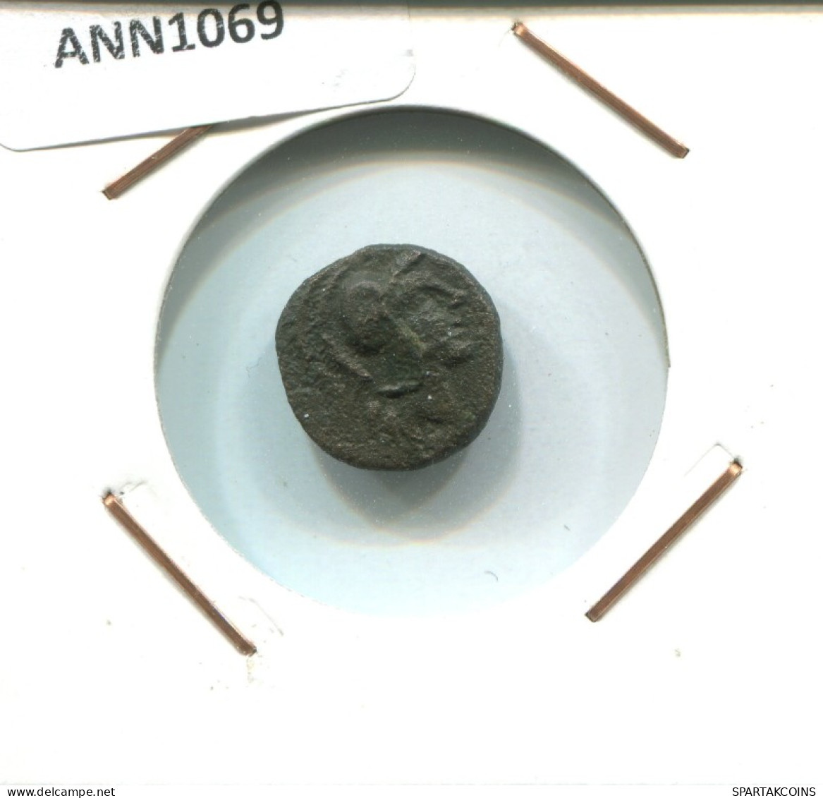 Auténtico ORIGINAL GRIEGO ANTIGUO Moneda 2.5g/14mm #ANN1069.66.E.A - Griechische Münzen
