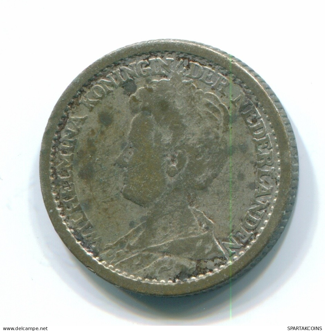 25 CENT 1925 NETHERLANDS Coin SILVER #S13695.U.A - Monete D'Oro E D'Argento
