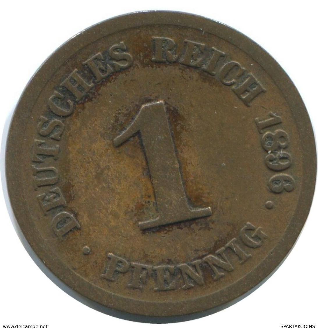 1 PFENNIG 1896 G DEUTSCHLAND Münze GERMANY #AE609.D.A - 1 Pfennig