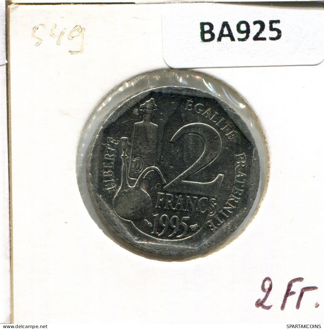 2 FRANCS 1995 FRANCIA FRANCE Moneda #BA925.E.A - 2 Francs