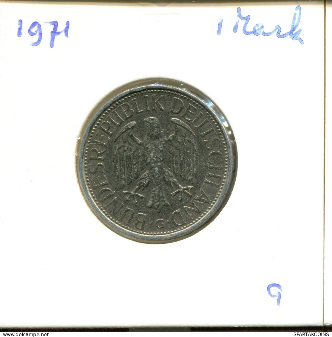 1 DM 1971 П WEST & UNIFIED GERMANY Coin #DA843.U.A - 1 Marco