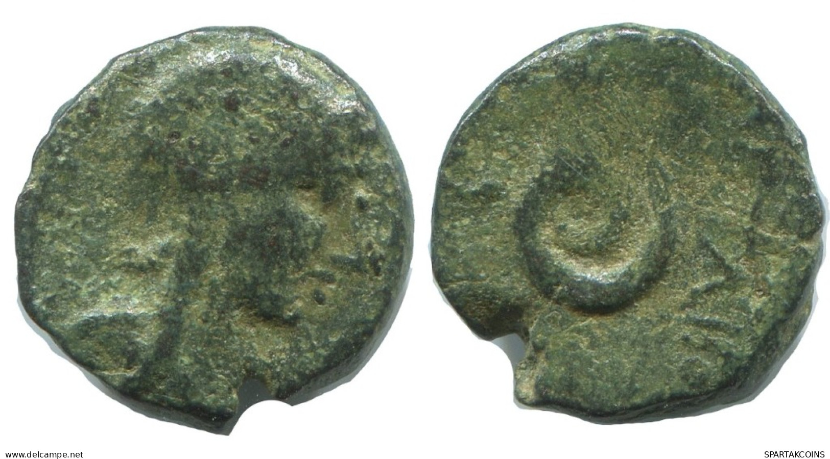 SERPENT GENUINE ANTIKE GRIECHISCHE Münze 2.7g/14mm #AG192.12.D.A - Griechische Münzen