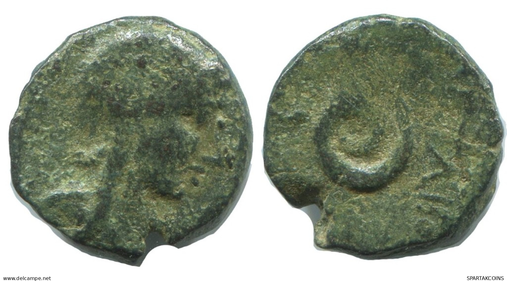 SERPENT GENUINE ANTIKE GRIECHISCHE Münze 2.7g/14mm #AG192.12.D.A - Greek