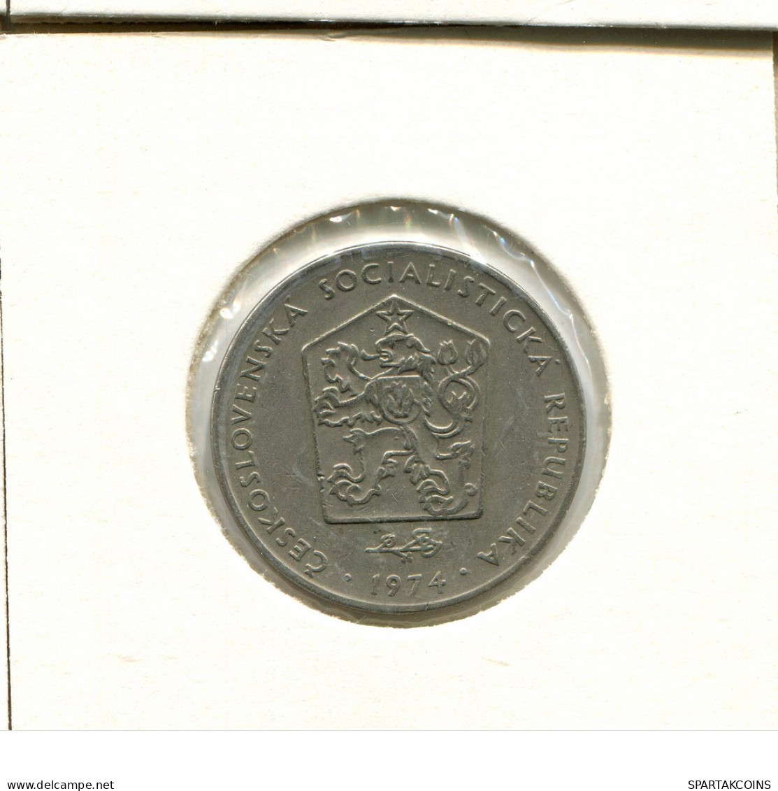 2 KORUN 1974 TSCHECHOSLOWAKEI CZECHOSLOWAKEI SLOVAKIA Münze #AZ954.D.A - Cecoslovacchia