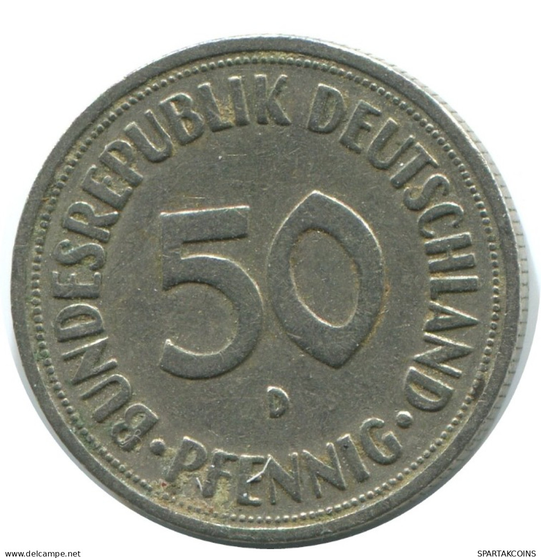 50 PFENNIG 1950 D BRD ALLEMAGNE Pièce GERMANY #AG338.3.F.A - 50 Pfennig