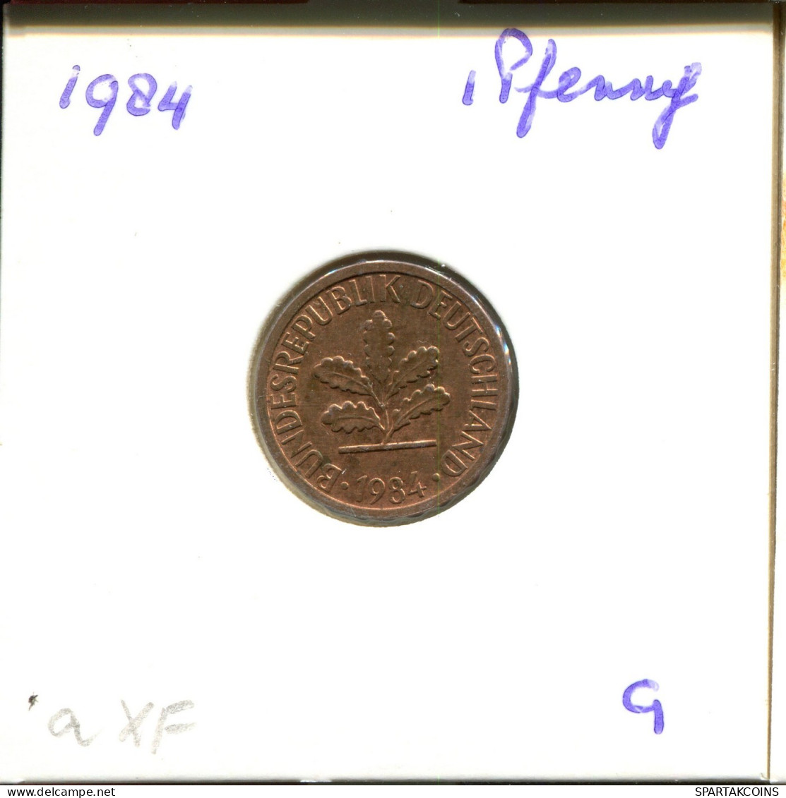 1 PFENNIG 1984 G BRD ALLEMAGNE Pièce GERMANY #DB076.F.A - 1 Pfennig