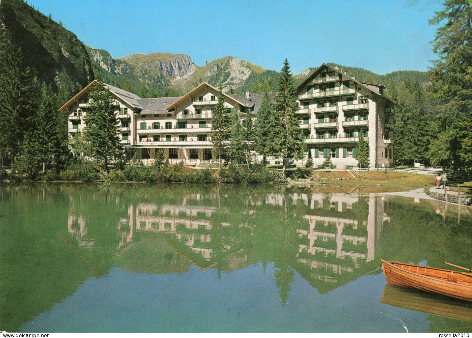 CARTOLINA 1971 ITALIA BOLZANO HOTEL LAGO DI BRAIES Italy Postcard ITALIEN Ansichtskarten - Hotel's & Restaurants