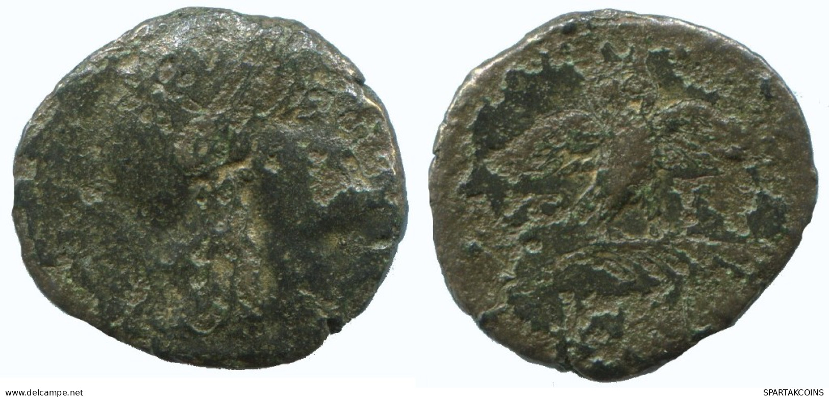 MYSIA PERGAMON ATHENA HELM OWL PALM GREC ANCIEN Pièce 2.1g/16mm #AA082.13.F.A - Greche