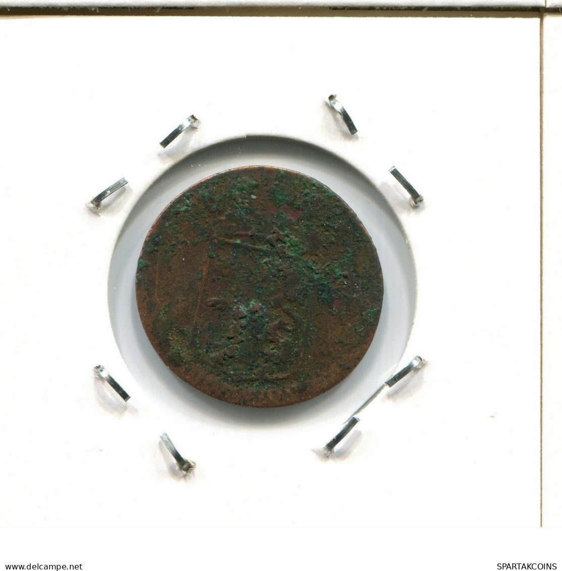 1750 HOLLAND VOC DUIT NIEDERLANDE OSTINDIEN NY COLONIAL PENNY #VOC2634.7.D.A - Indes Neerlandesas