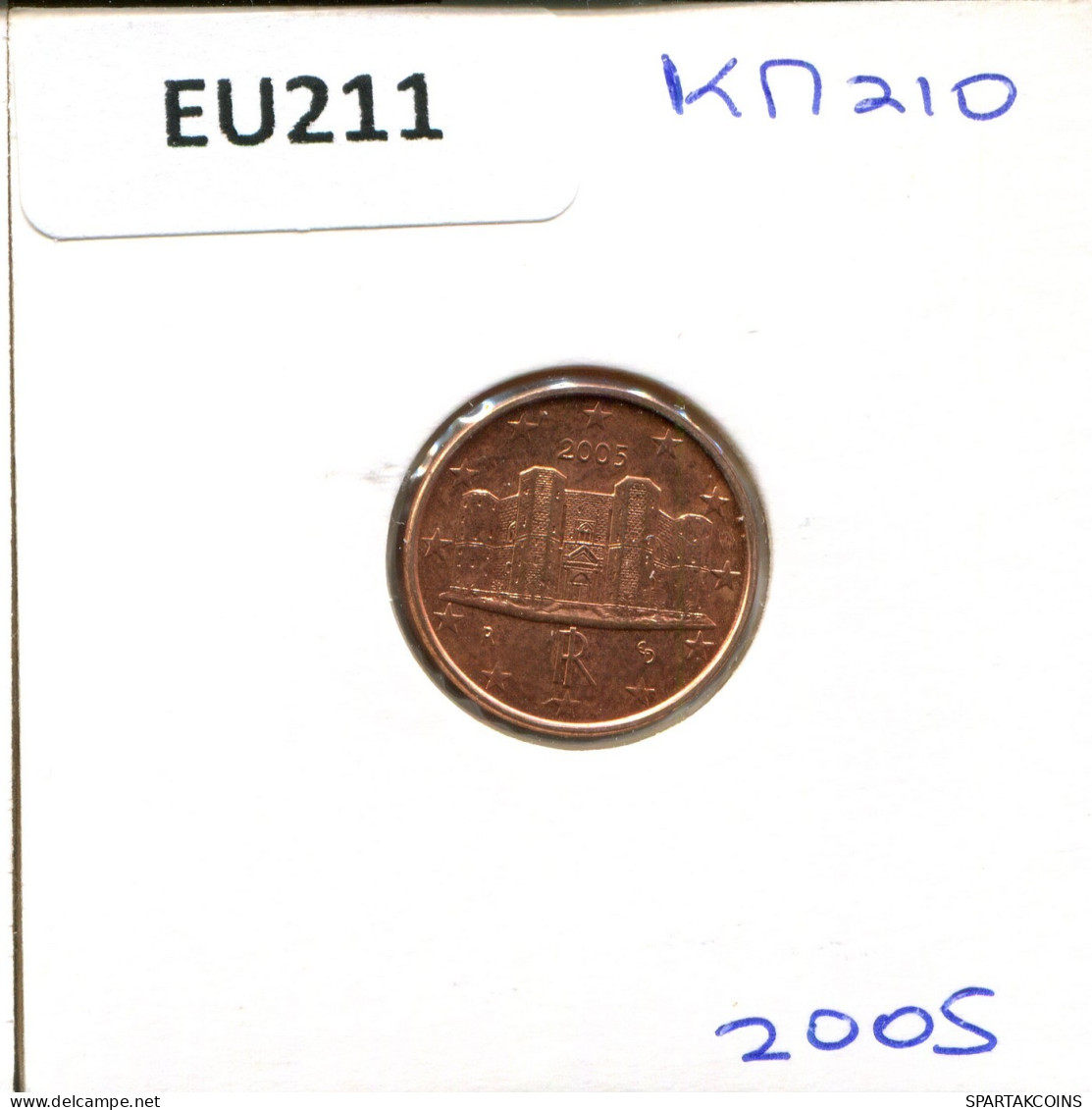 1 EURO CENT 2005 ITALIE ITALY Pièce #EU211.F.A - Italie