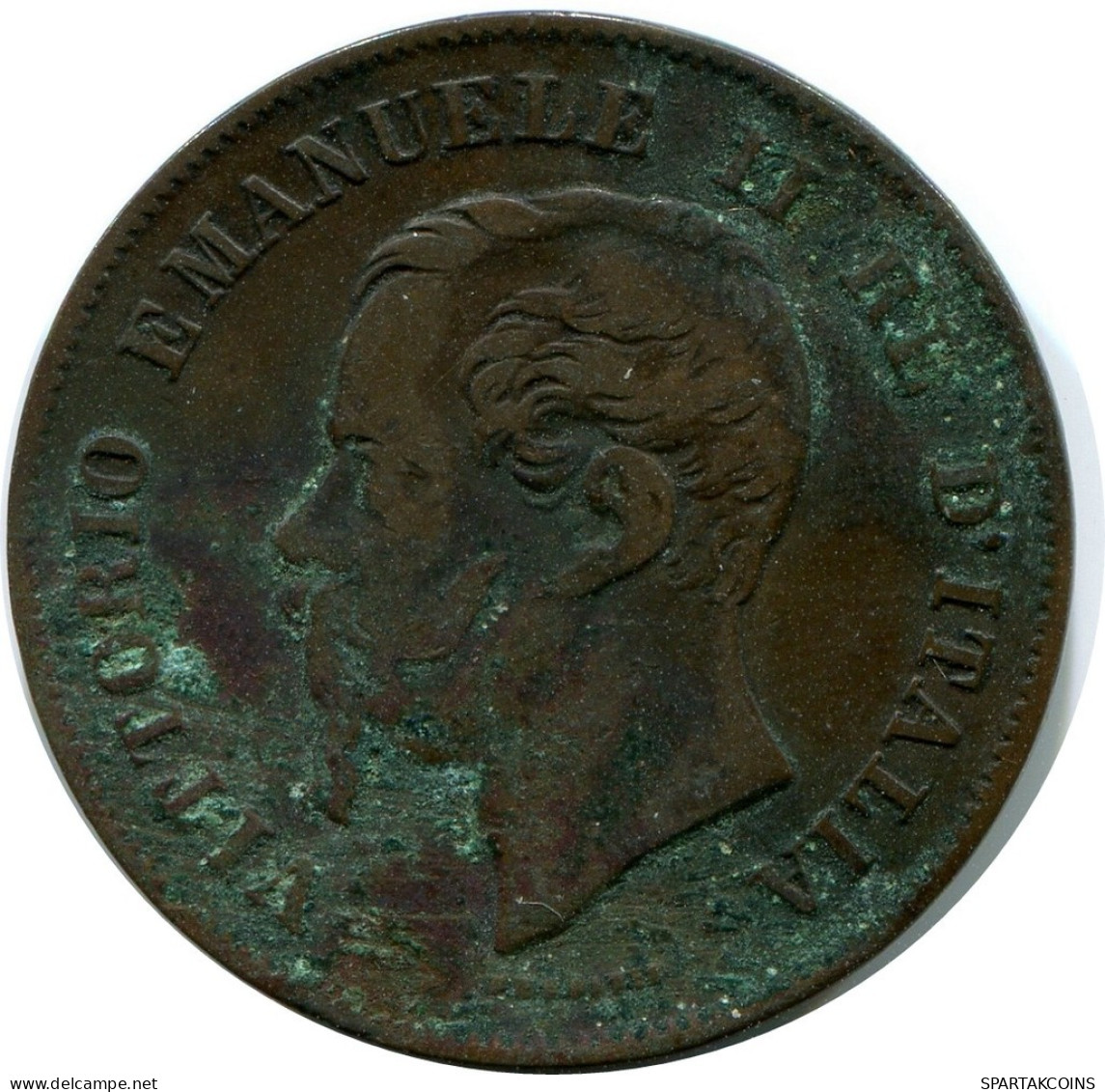5 CENTESIMI 1861 ITALY Coin Vittorio Emanuele II #AY260.2.U.A - 1861-1878 : Víctor Emmanuel II