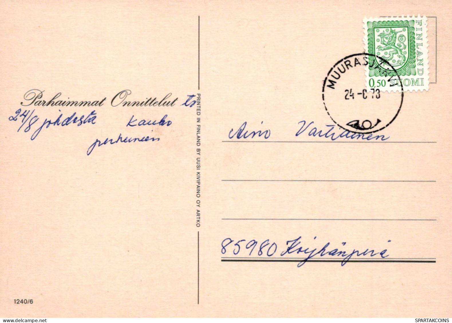 FLORES Vintage Tarjeta Postal CPSM #PAS170.A - Fiori