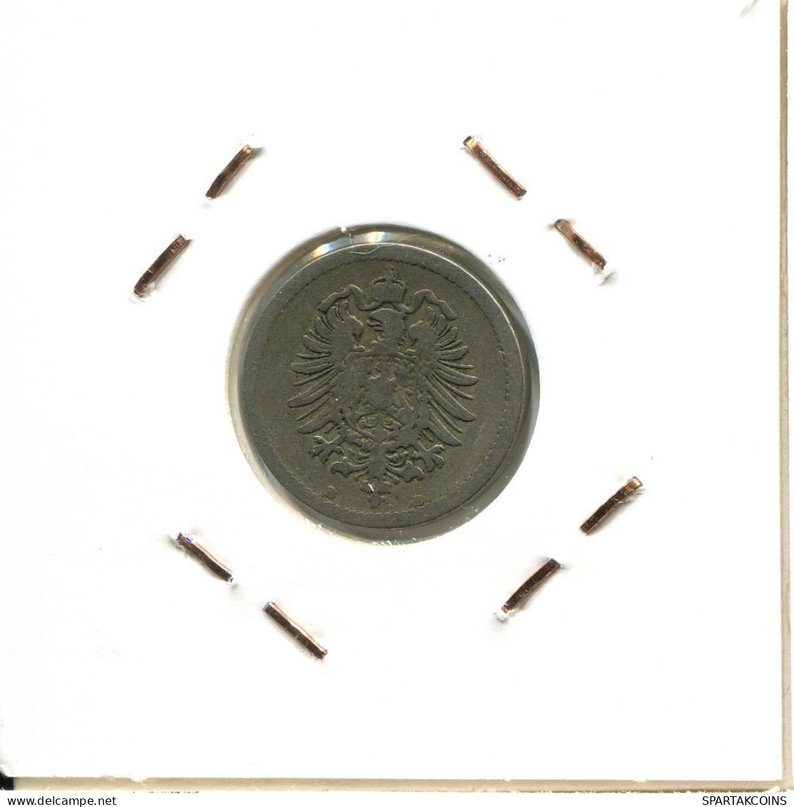 5 PFENNIG 1875 B ALEMANIA Moneda GERMANY #DB837.E.A - 5 Pfennig