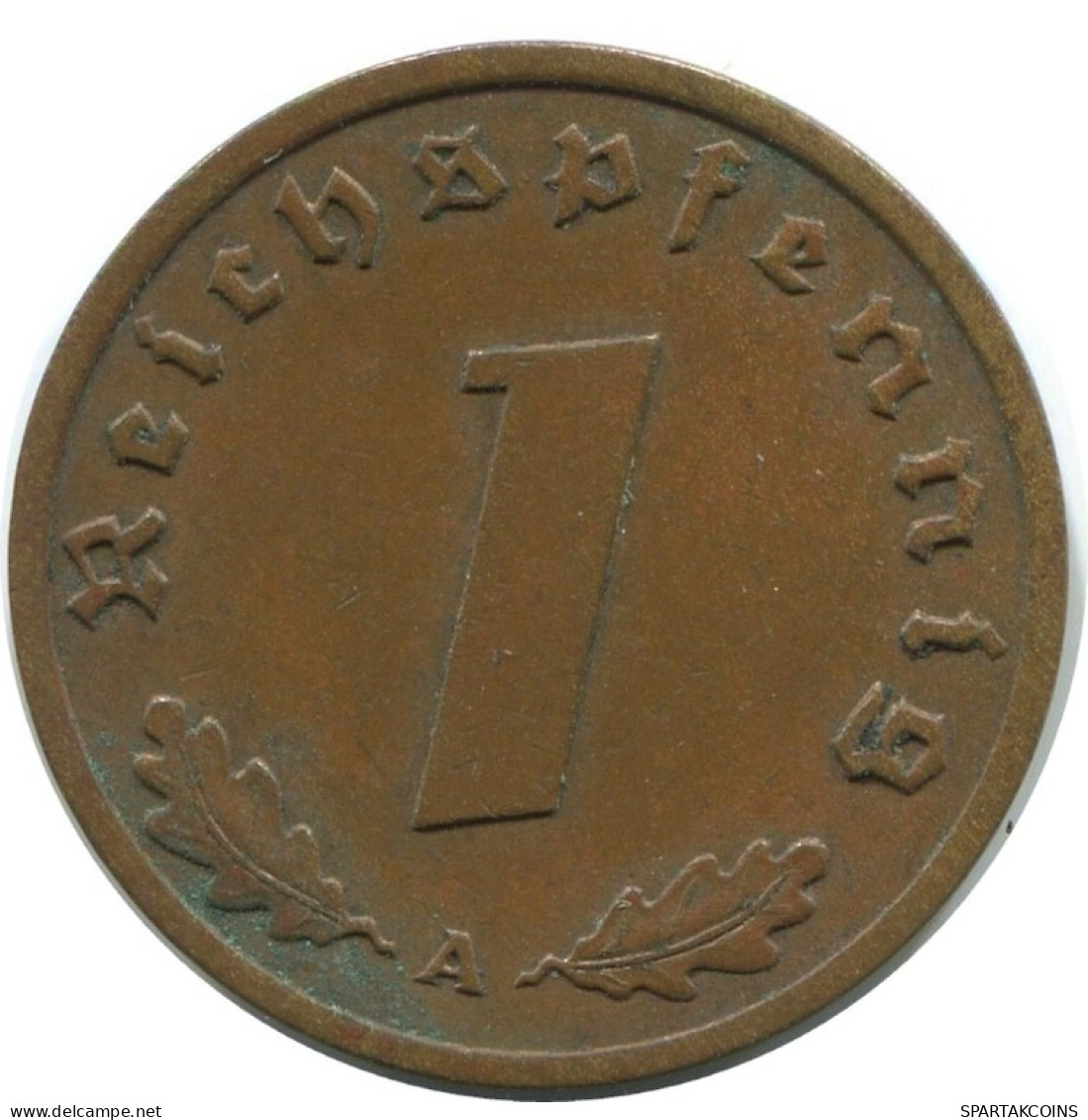 1 REICHSPFENNIG 1938 A GERMANY Coin #AD905.9.U.A - 1 Reichspfennig