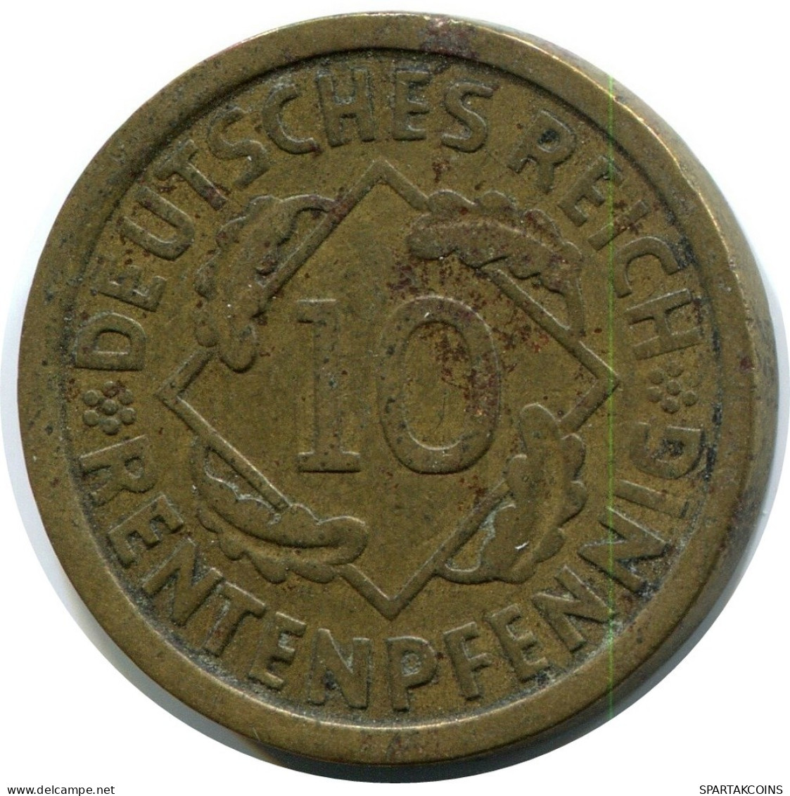 10 RENTENPFENNIG 1924 A ALLEMAGNE Pièce GERMANY #AX565.F.A - 10 Rentenpfennig & 10 Reichspfennig
