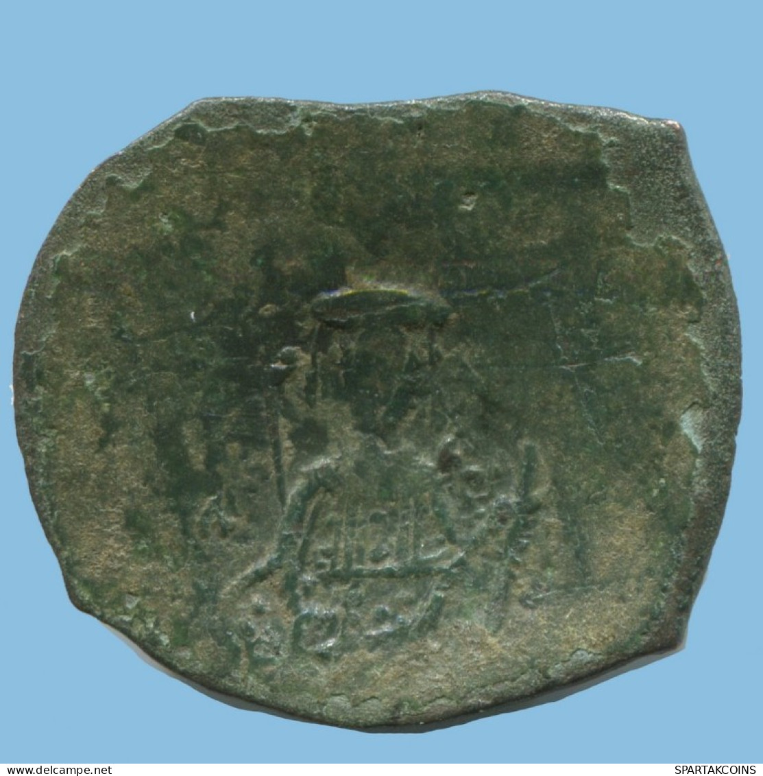 Auténtico Original Antiguo BYZANTINE IMPERIO Trachy Moneda 27g/25mm #AG578.4.E.A - Byzantines