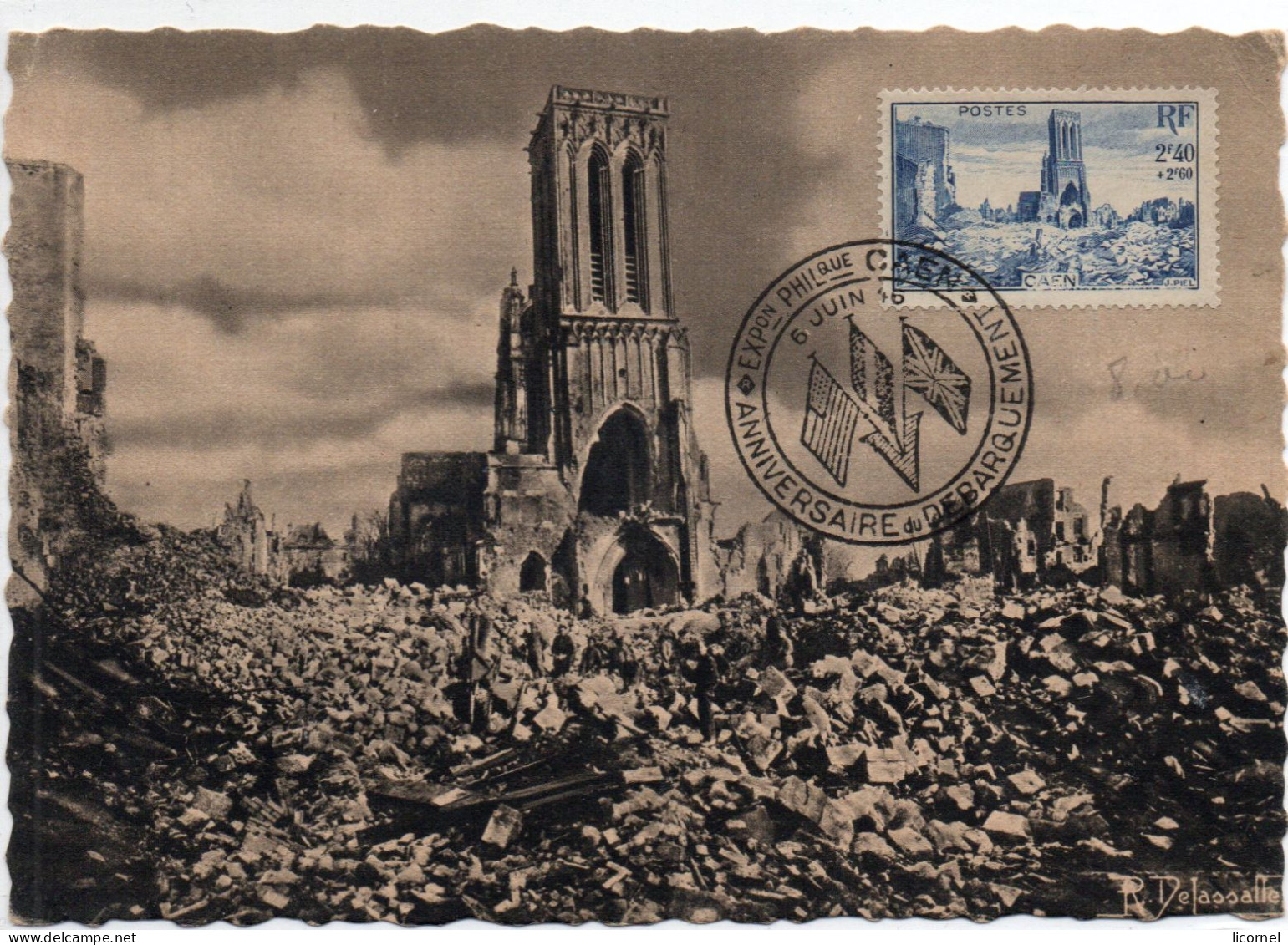 Carte Maxi 1946: CAEN - 1940-1949