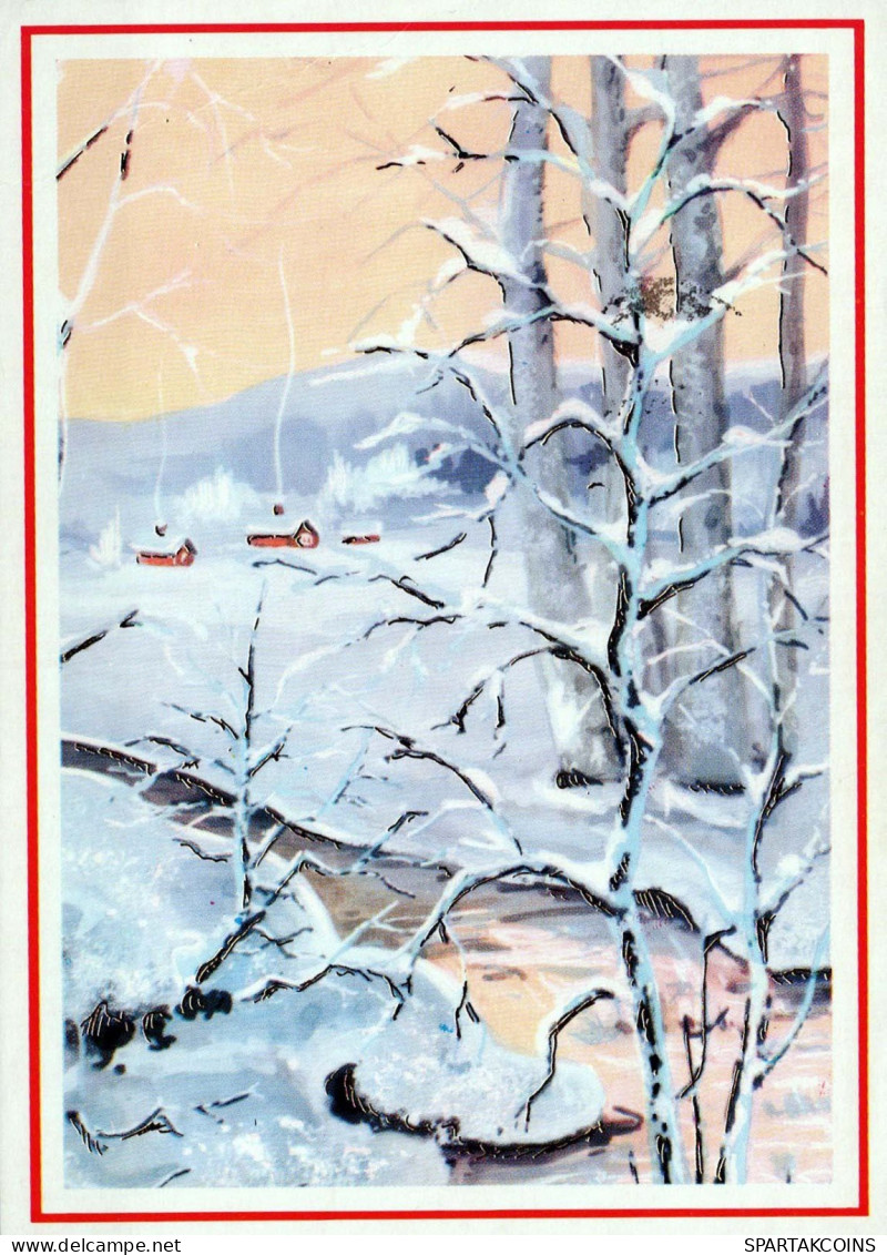 Neujahr Weihnachten Vintage Ansichtskarte Postkarte CPSM #PBN034.A - Neujahr