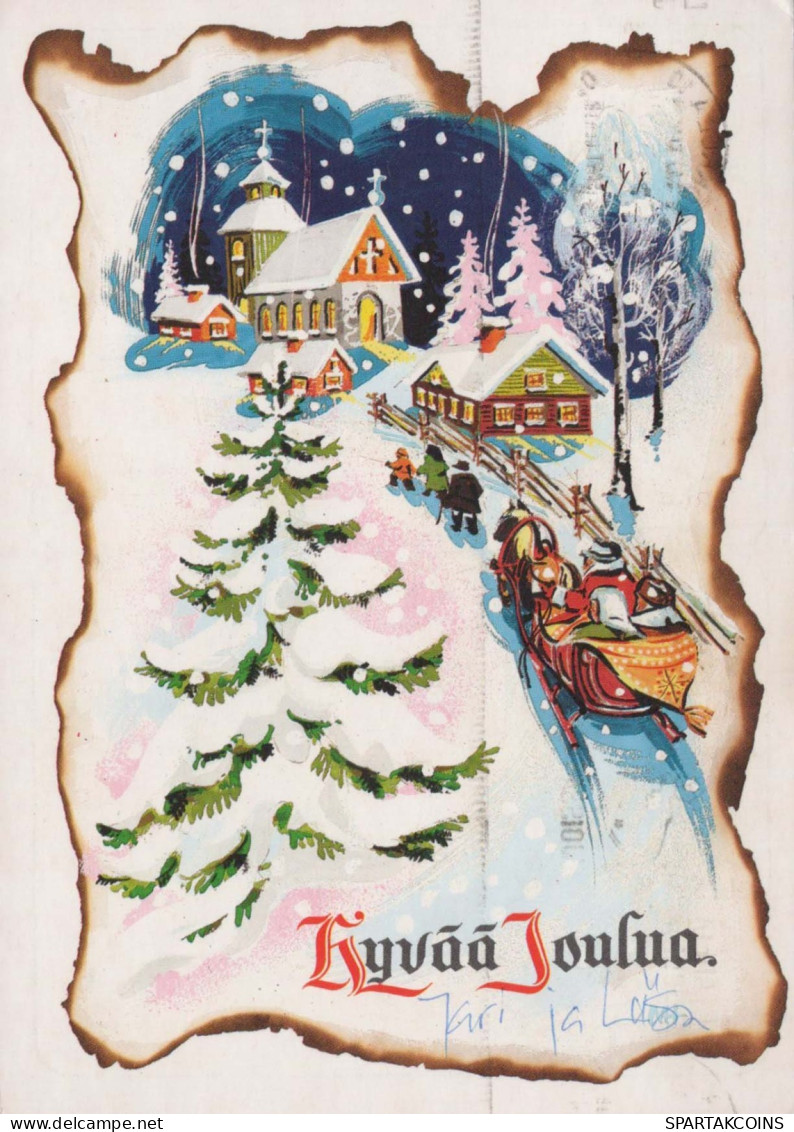 Neujahr Weihnachten Vintage Ansichtskarte Postkarte CPSM #PBM863.A - Neujahr