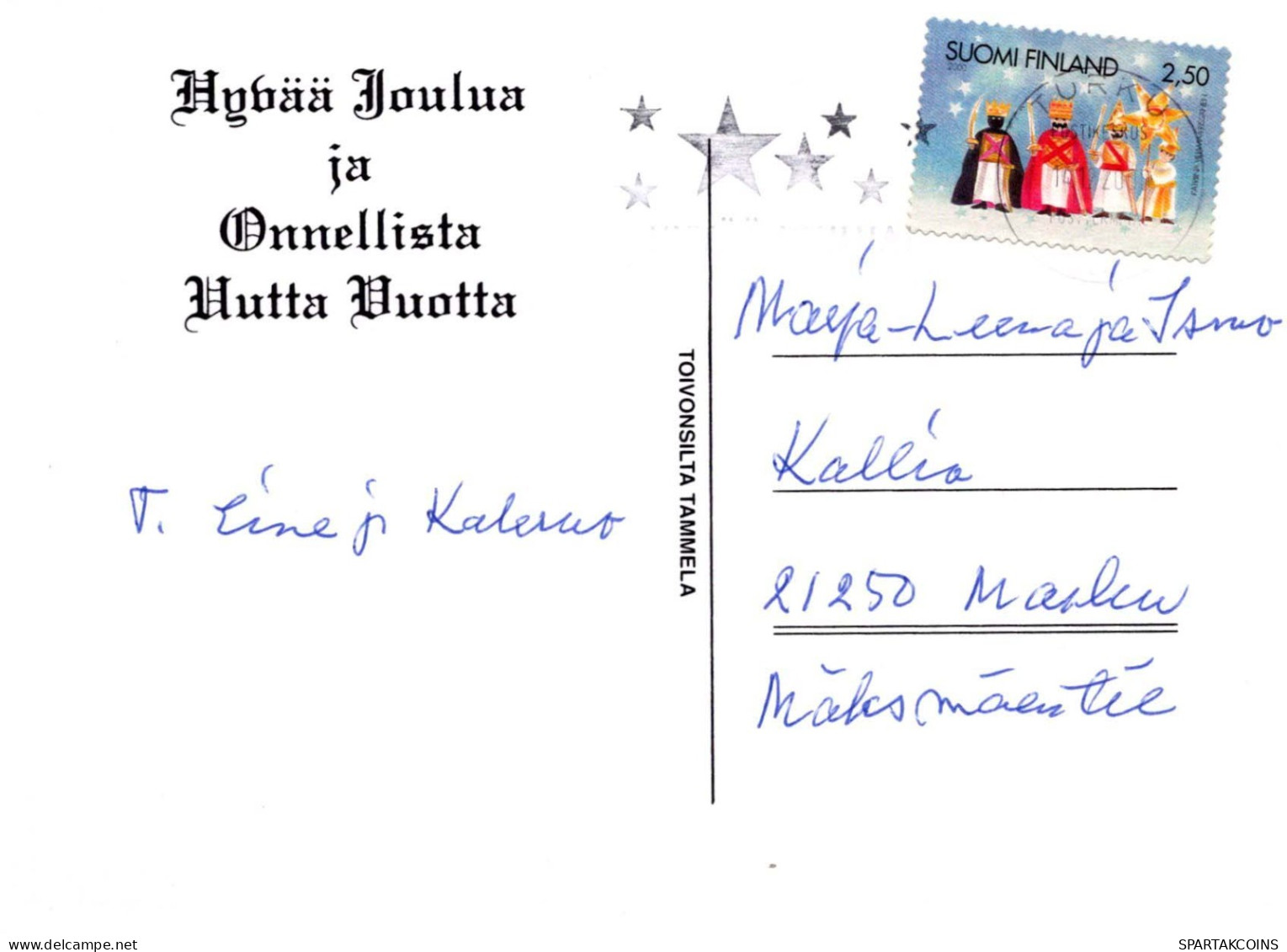 Buon Anno Natale Vintage Cartolina CPSM #PBN017.A - Neujahr