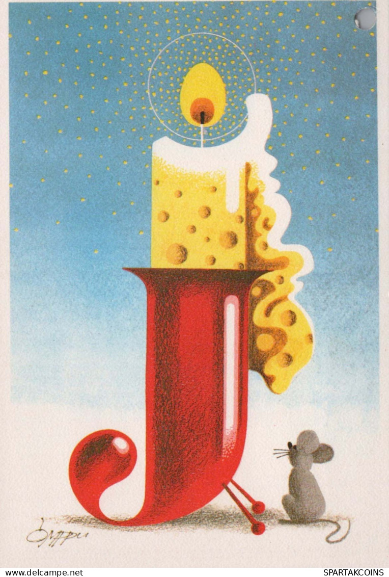 Bonne Année Noël OISEAU Vintage Carte Postale CPSM #PBM807.A - Neujahr