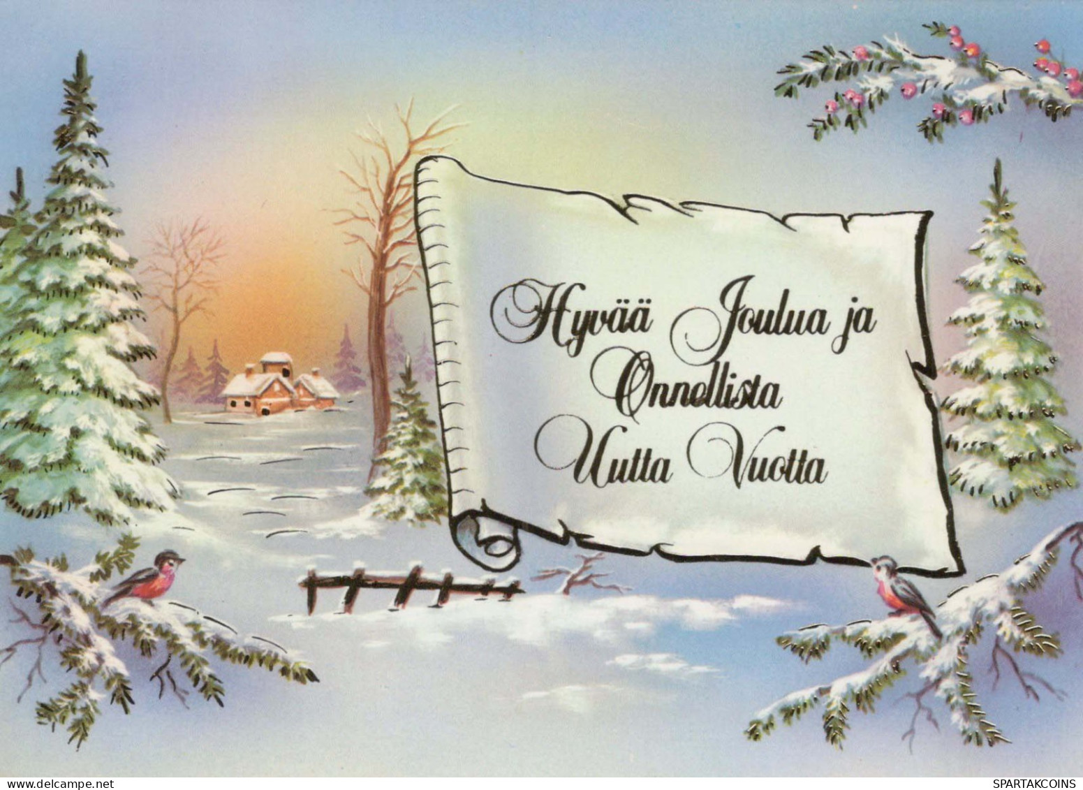 Happy New Year Christmas Vintage Postcard CPSM #PBM604.A - Neujahr