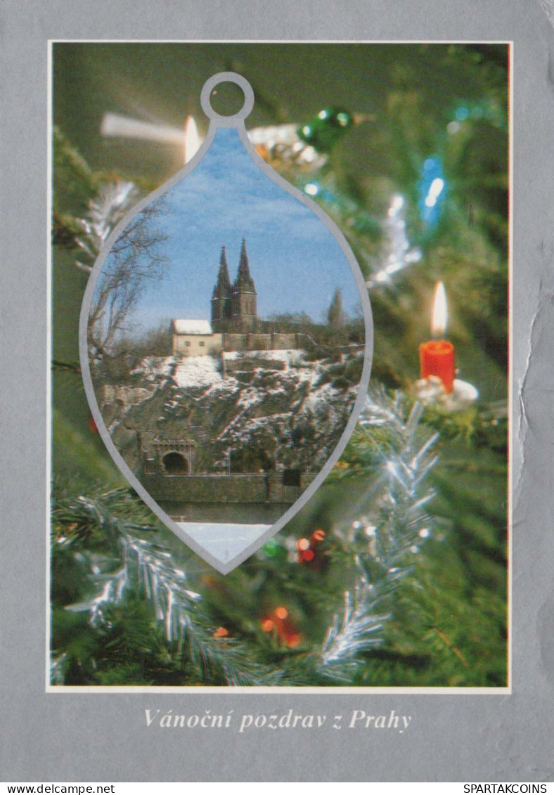 Happy New Year Christmas CANDLE Vintage Postcard CPSM #PBA801.A - Neujahr