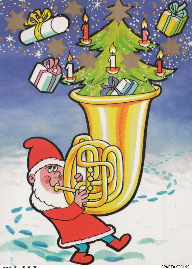 Bonne Année Noël Vintage Carte Postale CPSM #PBB280.A - Neujahr