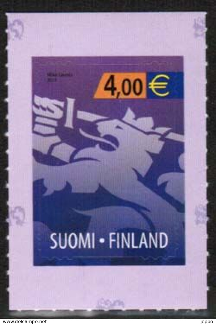 2011 Finland, 4,00 Heraldic Lion MNH. - Nuovi