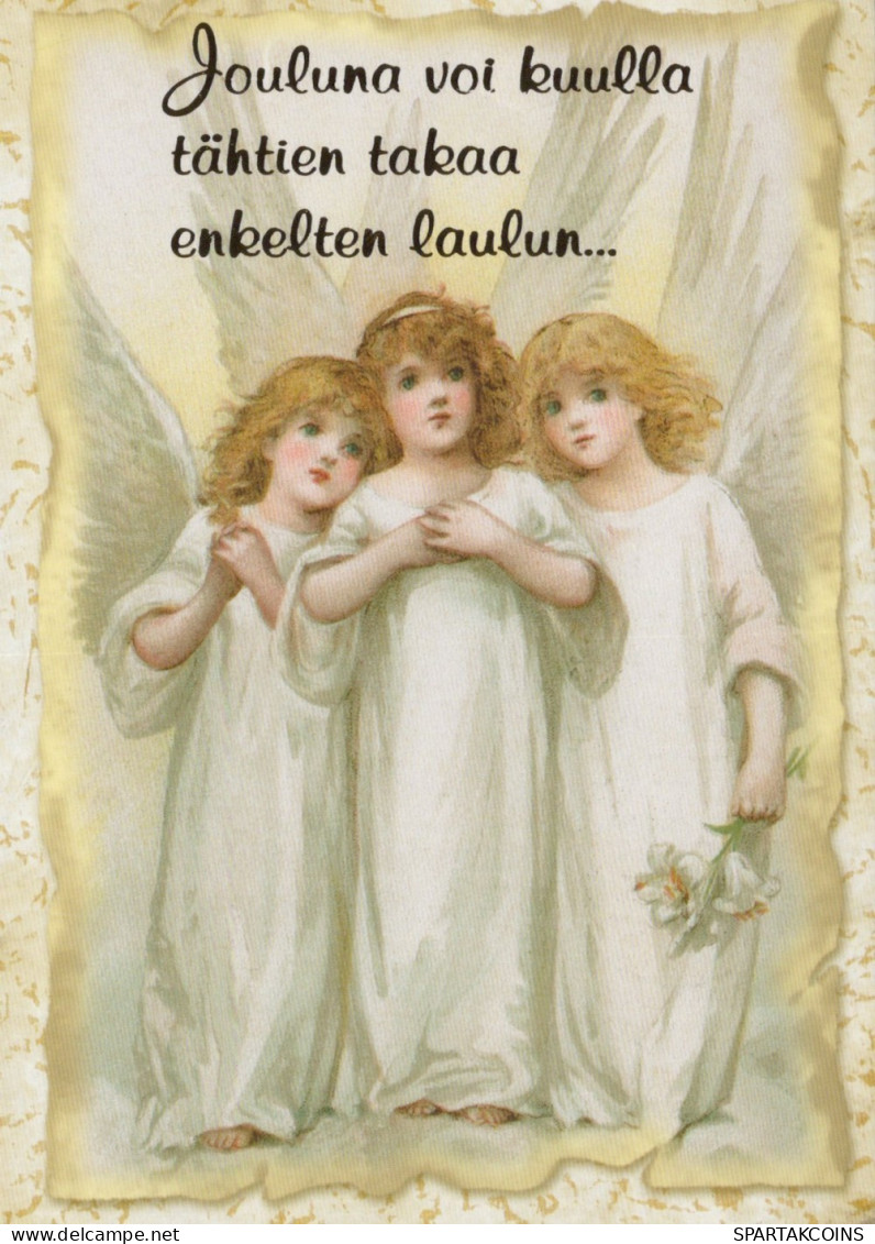 ENGEL WEIHNACHTSFERIEN Feiern & Feste Vintage Ansichtskarte Postkarte CPSM #PAG927.A - Engel