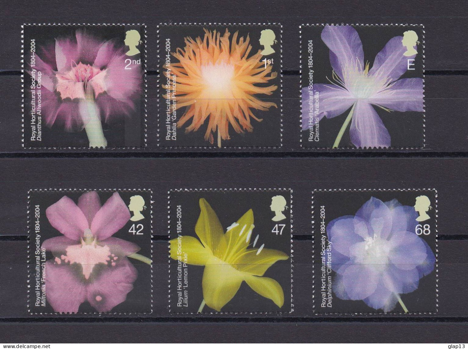 GRANDE-BRETAGNE 2004 TIMBRE N°2559/64 NEUF** FLEURS - Unused Stamps