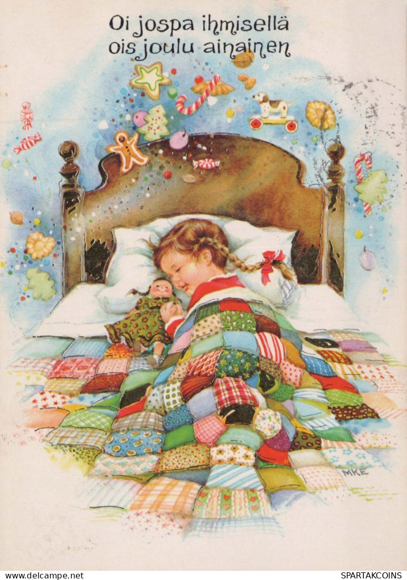 Neujahr Weihnachten KINDER Vintage Ansichtskarte Postkarte CPSM #PAY213.A - New Year