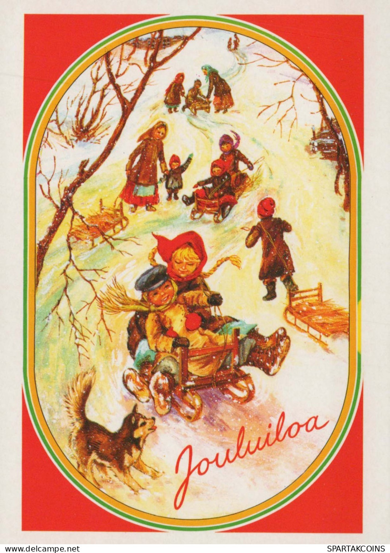 Buon Anno Natale BAMBINO Vintage Cartolina CPSM #PAY106.A - New Year