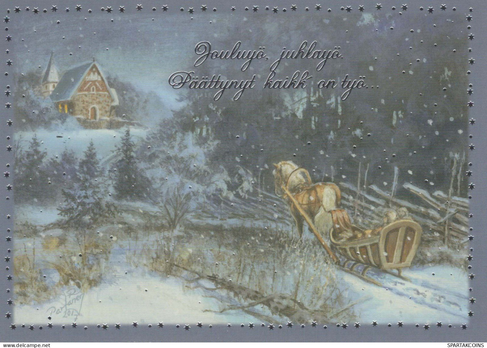 Feliz Año Navidad Vintage Tarjeta Postal CPSM #PAW854.A - New Year