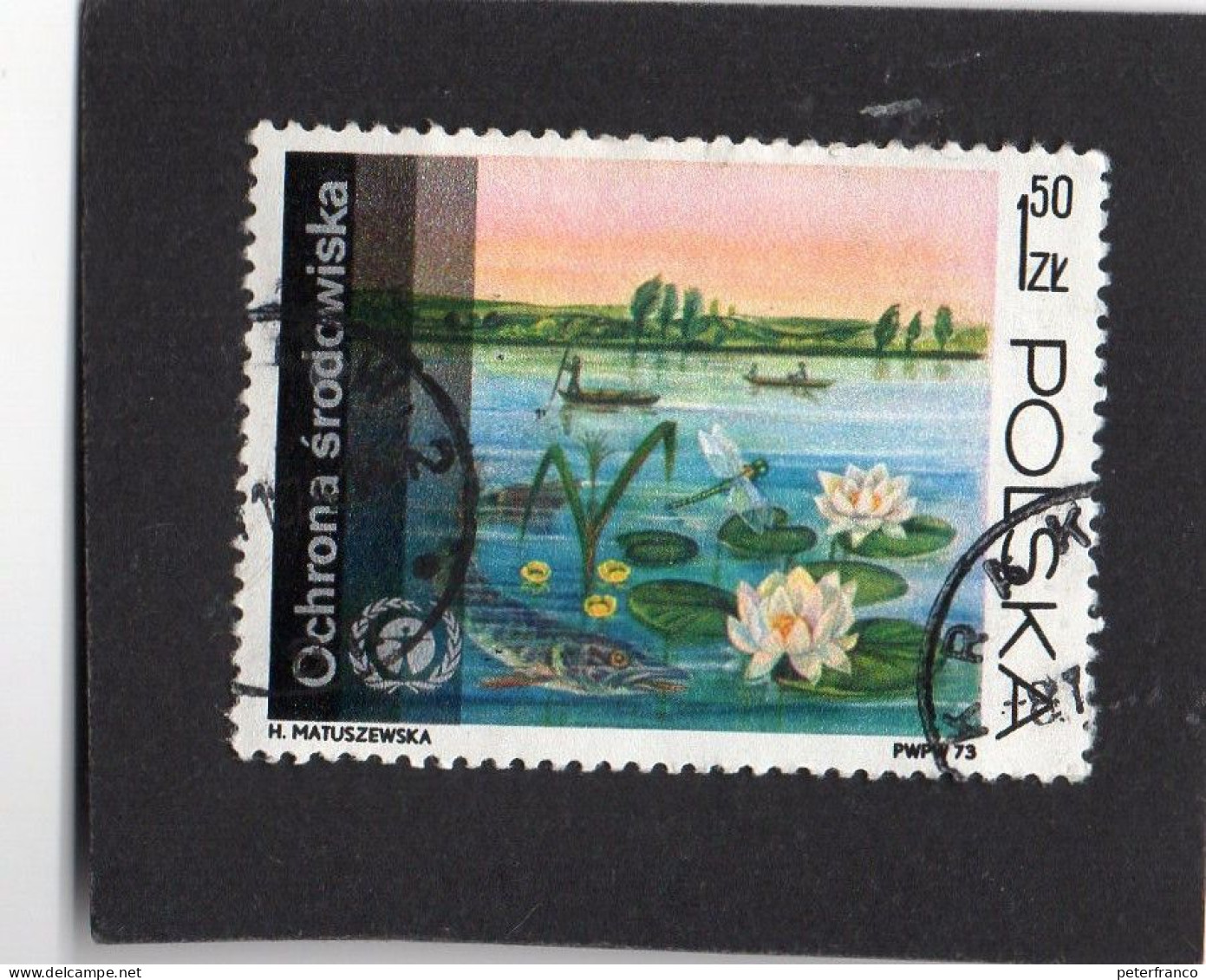 1973 Polonia  - Stagno Con Lucciole - Used Stamps