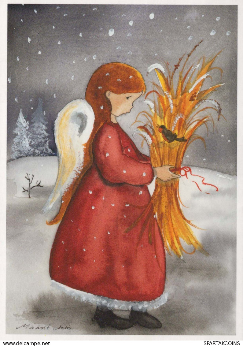 ÁNGEL Navidad Vintage Tarjeta Postal CPSM #PBP593.A - Angels