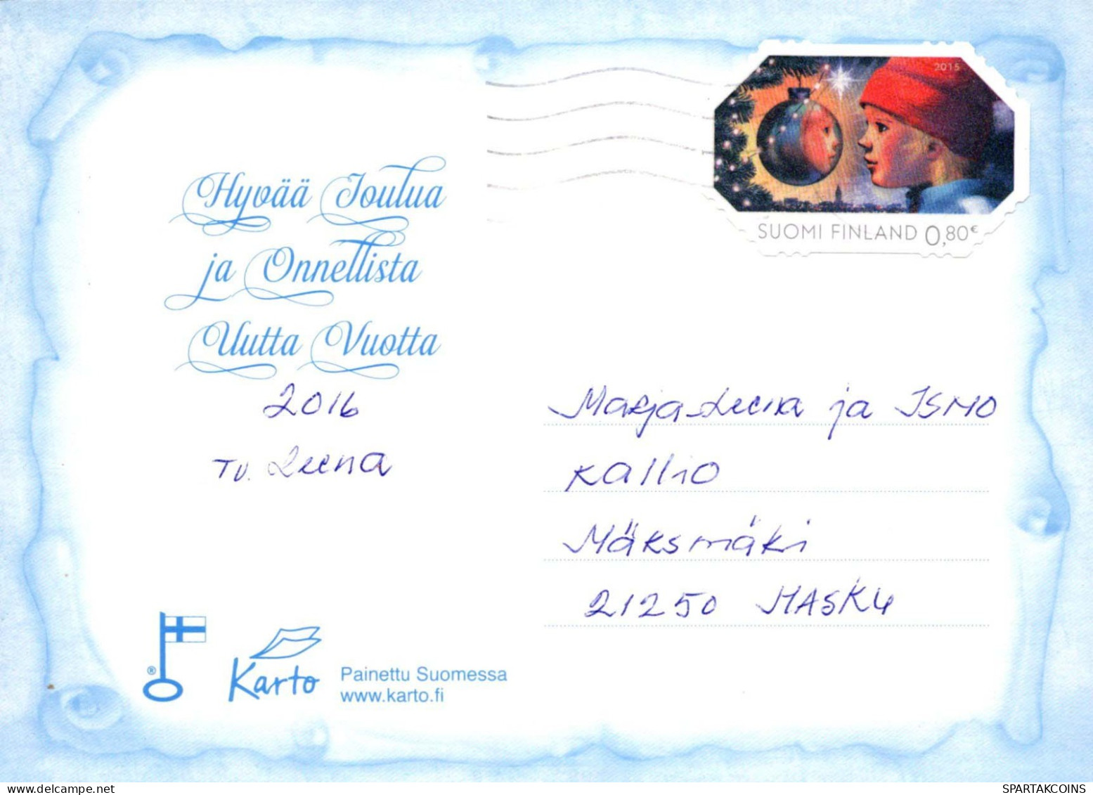 ÁNGEL Navidad Vintage Tarjeta Postal CPSM #PBP548.A - Angels