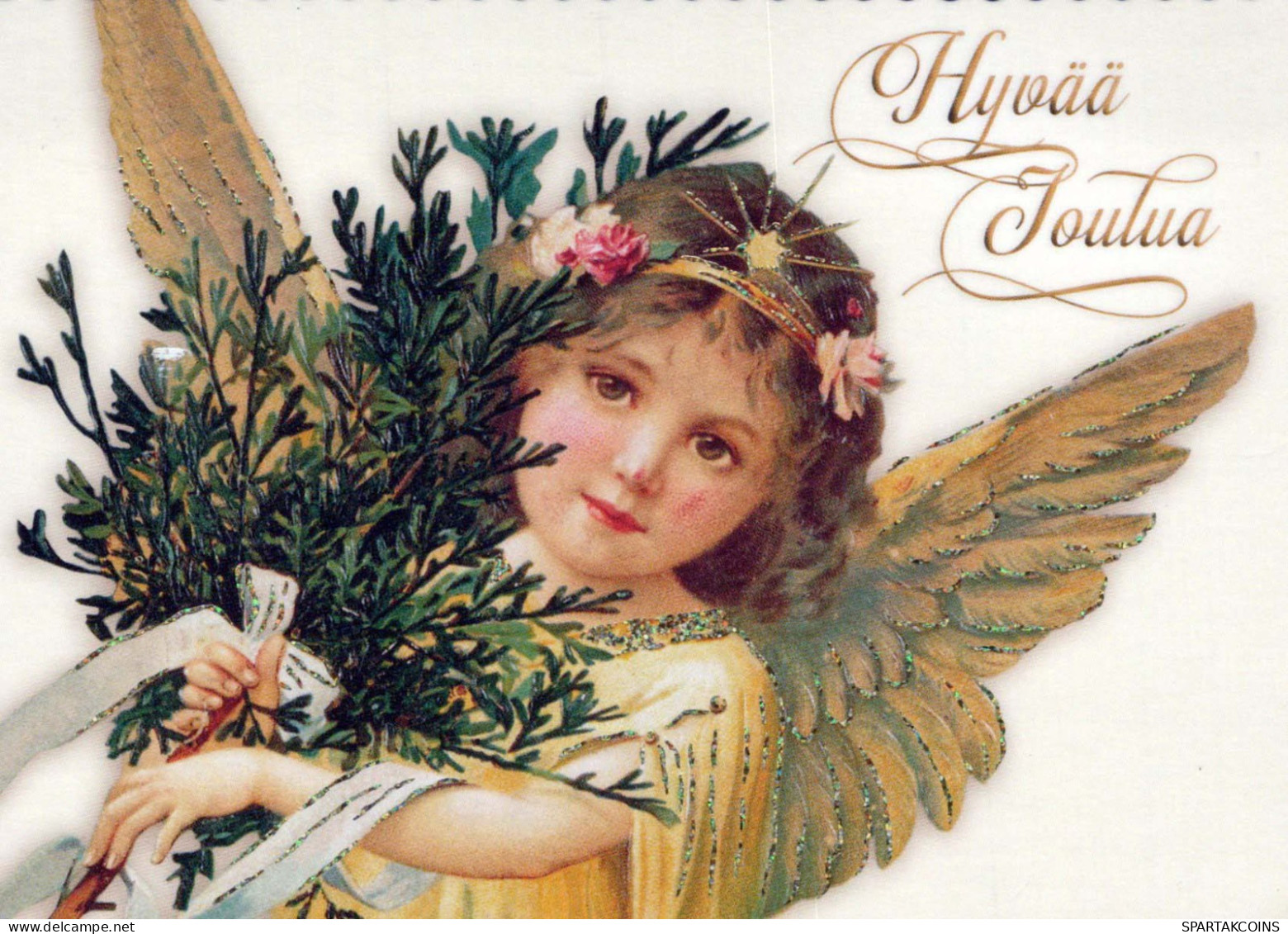 ANGE Noël Vintage Carte Postale CPSM #PBP465.A - Engel