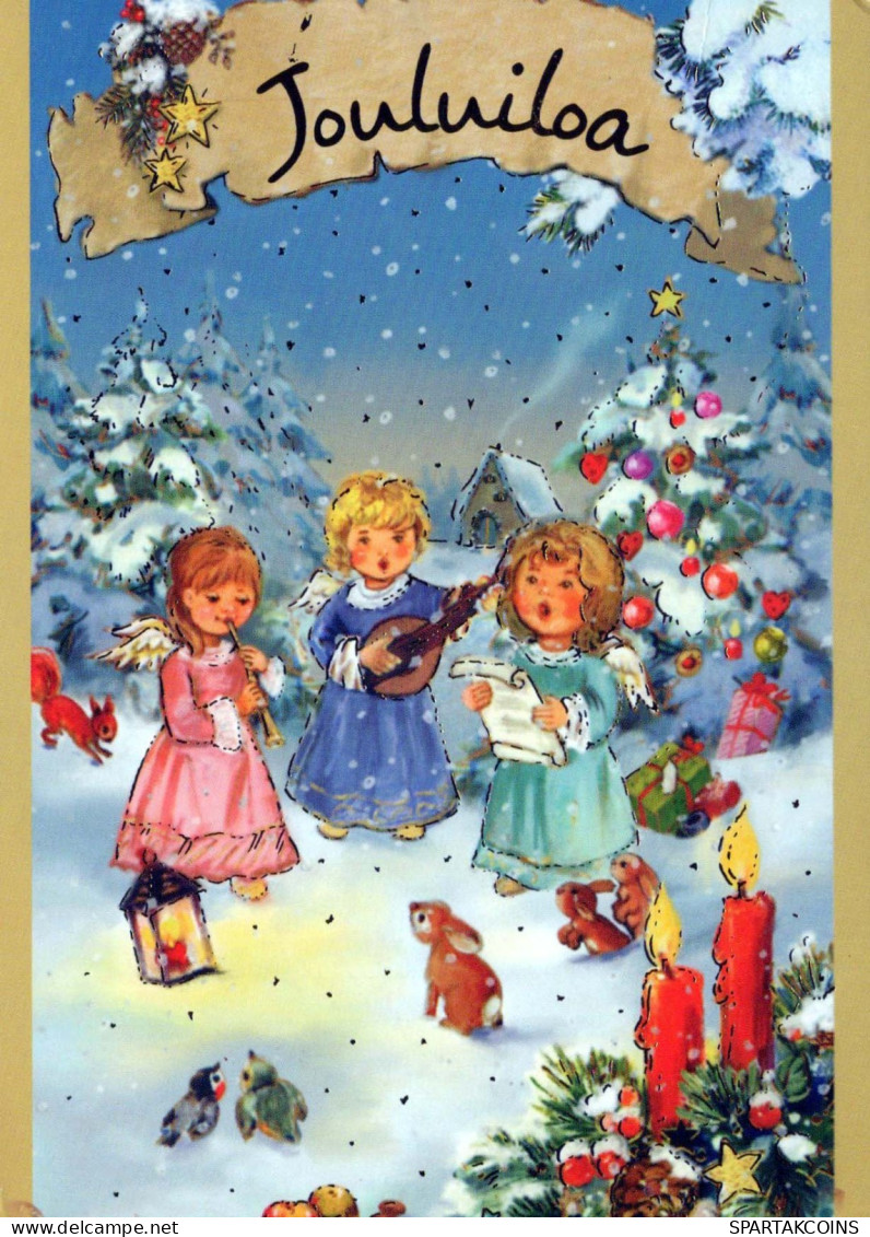 ÁNGEL Navidad Vintage Tarjeta Postal CPSM #PBP368.A - Angels