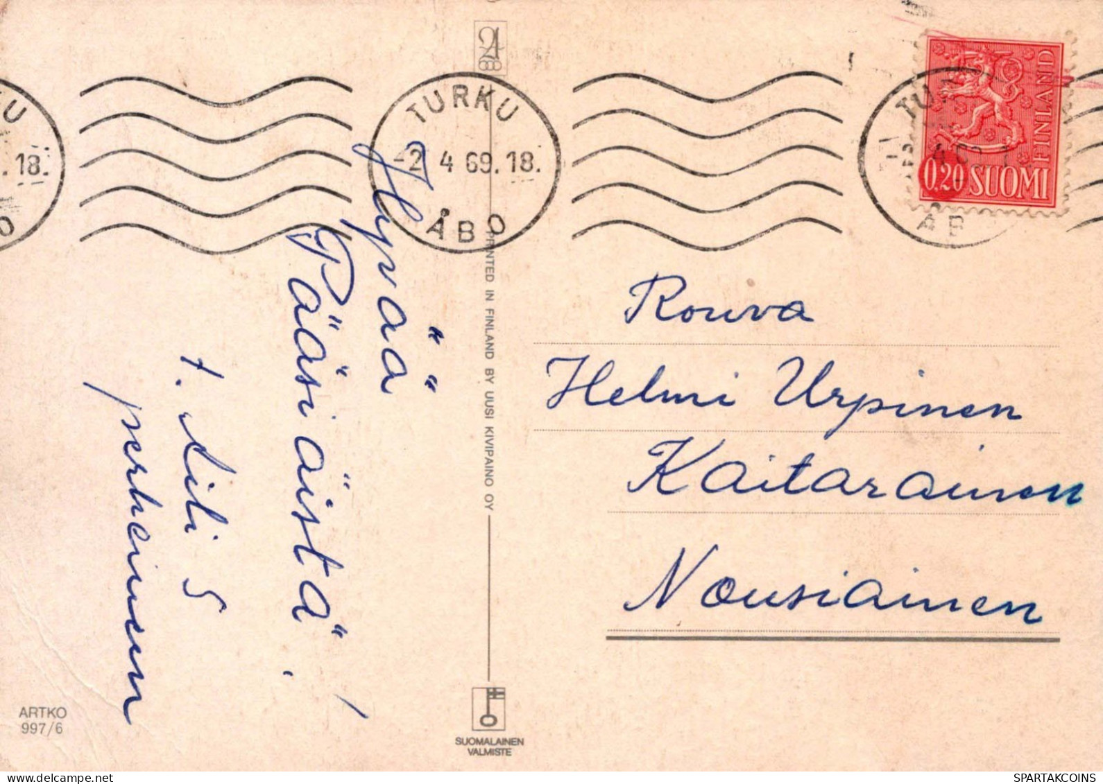 PÂQUES POULET ŒUF Vintage Carte Postale CPSM #PBO629.A - Pâques