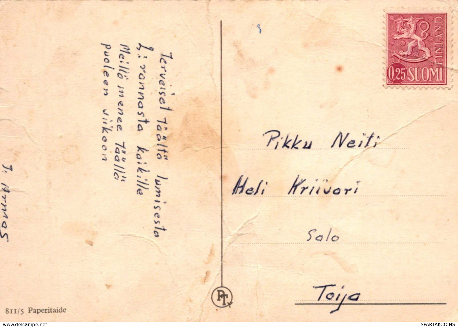 NIÑOS Retrato Vintage Tarjeta Postal CPSM #PBV079.A - Portraits